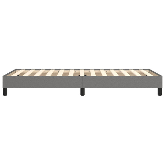 Box Spring Bed Frame Dark  90x200 cm Fabric
