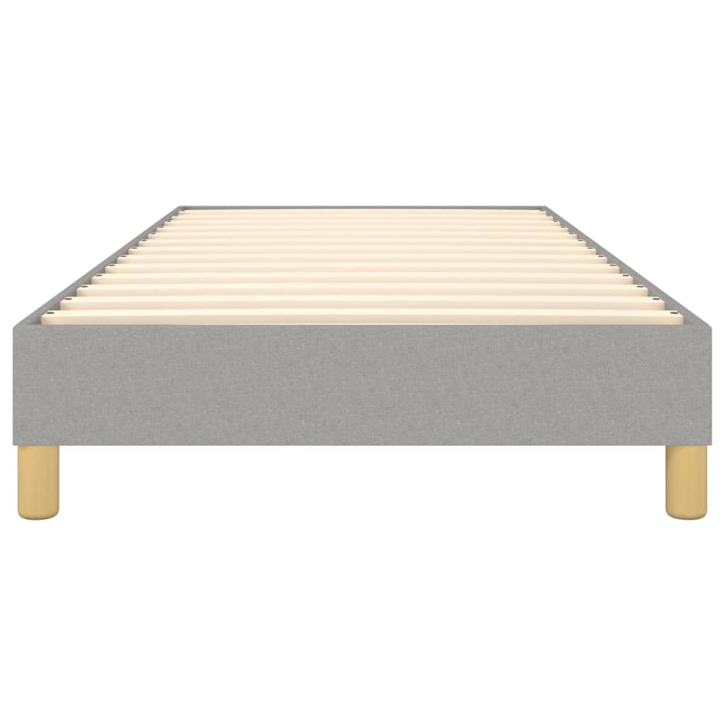 Box Spring Bed Frame Light  90x200 cm Fabric