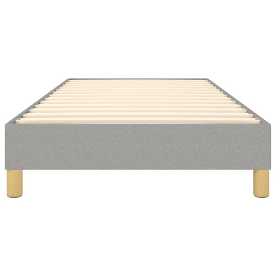 Box Spring Bed Frame Light  90x200 cm Fabric