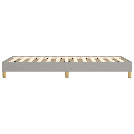 Box Spring Bed Frame Light  90x200 cm Fabric