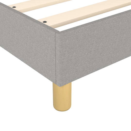Box Spring Bed Frame Light  90x200 cm Fabric