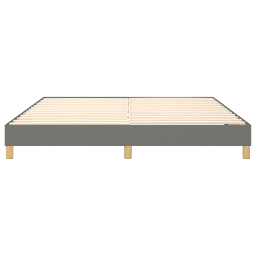 Box Spring Bed Frame Dark  180x200 cm Super King Fabric