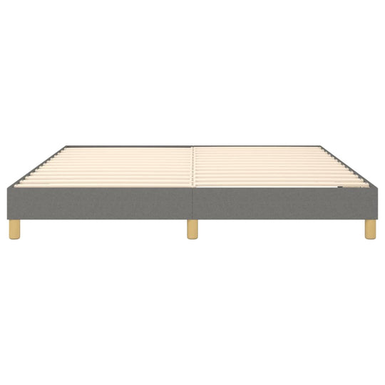 Box Spring Bed Frame Dark  180x200 cm Super King Fabric