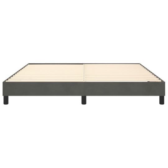 Box Spring Bed Frame Dark  180x200 cm Super King Velvet