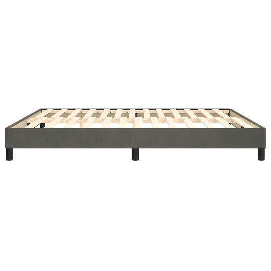 Box Spring Bed Frame Dark  180x200 cm Super King Velvet