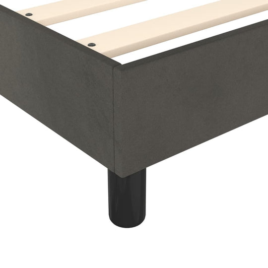 Box Spring Bed Frame Dark  180x200 cm Super King Velvet