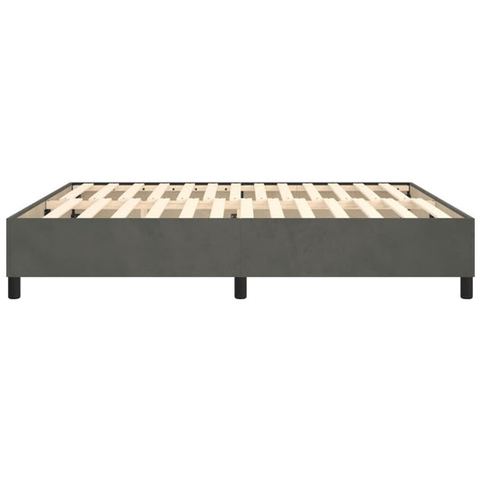 Box Spring Bed Frame Dark  180x200 cm Super King Velvet