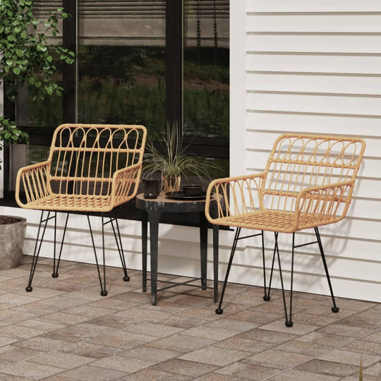 Garden Chairs 2 pcs with Armrest 56x64x80 cm PE Rattan , Furniture -> Outdoor Furniture -> Outdoor Seating -> Outdoor Chairs , Durable,eligant,Furniture -,Home & Garden -,Modern Design,new-305021,Outdoor Chairs,Outdoor Furniture -,Outdoor Seating -