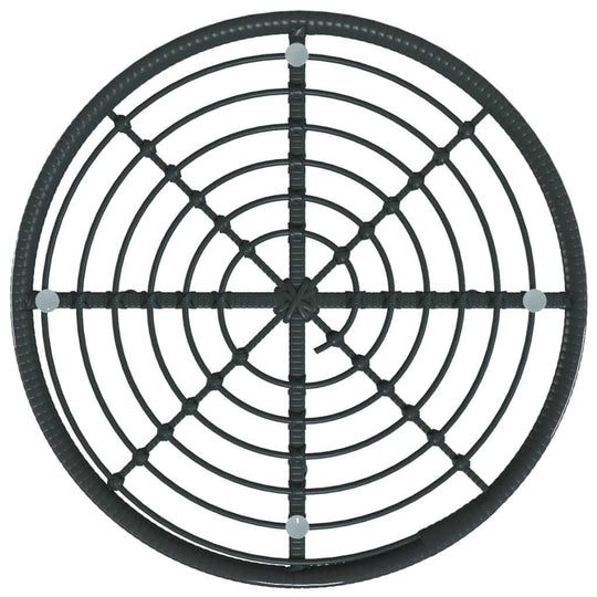 طاولة طعام بقطر 80 سم مصنوعة من الزجاج المقوى والفولاذ