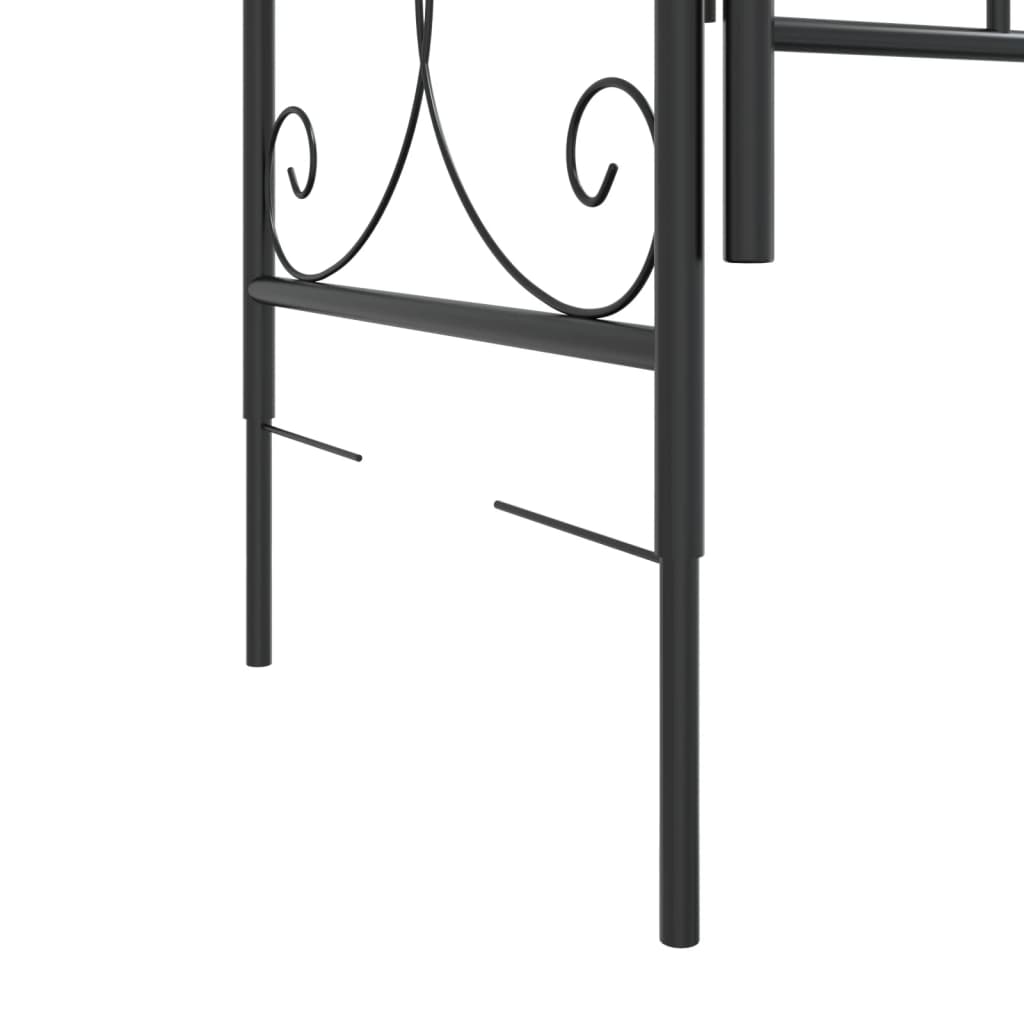 Garden Arch with Gate  108x45x235 cm Steel