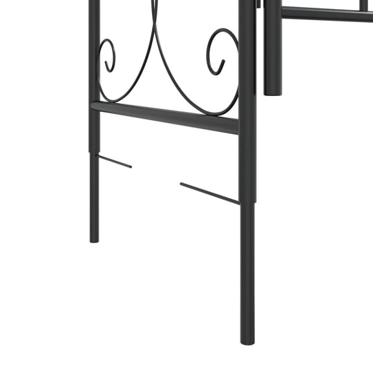 Garden Arch with Gate  108x45x235 cm Steel