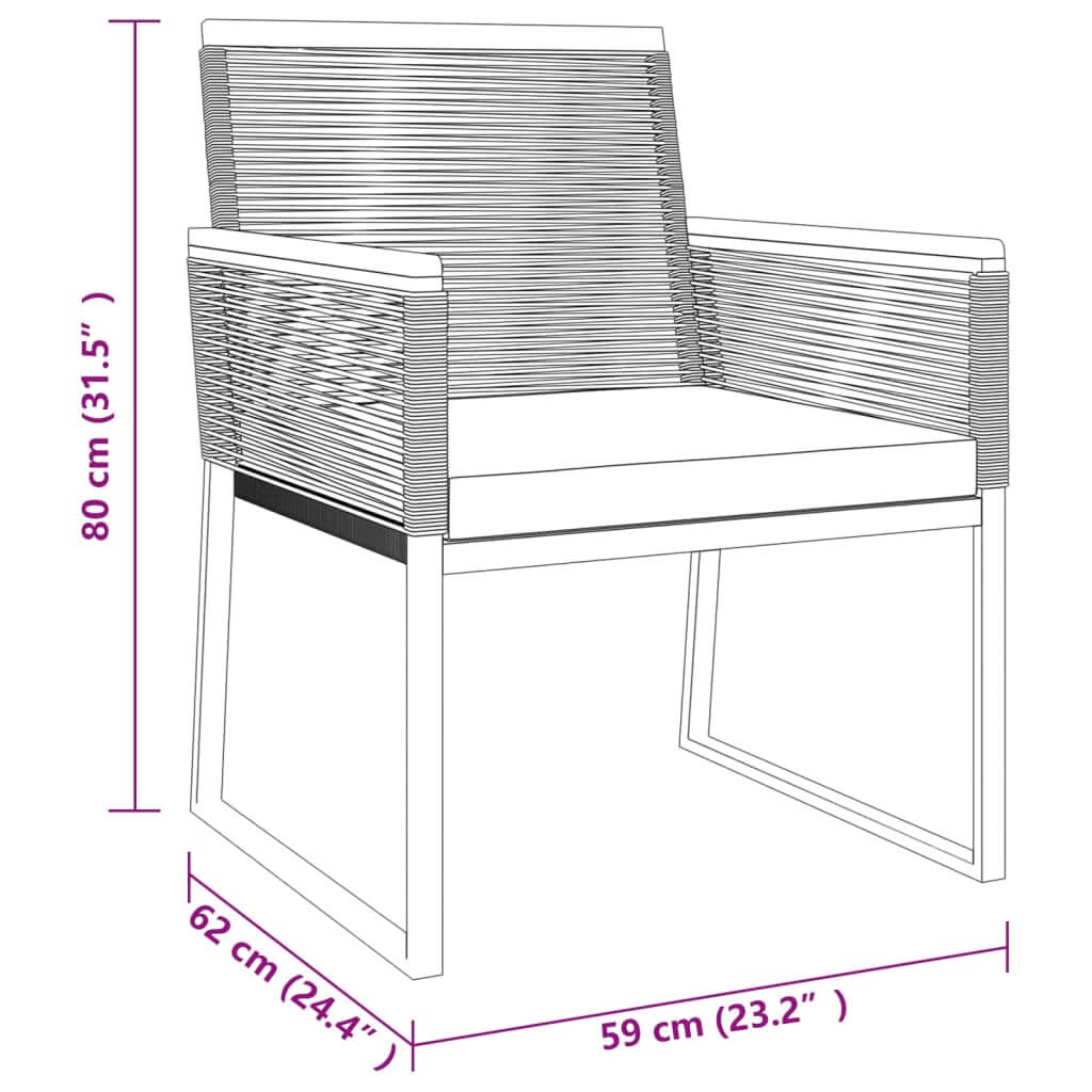 Dimensions and design of a stylish outdoor lounge chair with a steel frame and padded seat. Ideal for garden furniture.