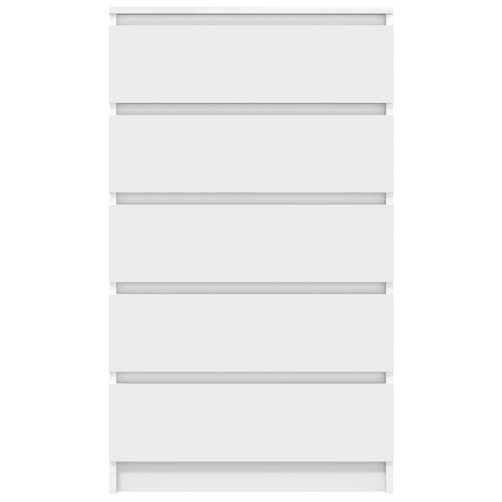 Drawer Cabinet White 60x36x103 cm Engineered Wood