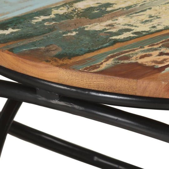 Coffee Table Ø 55x40 cm Solid Wood Reclaimed