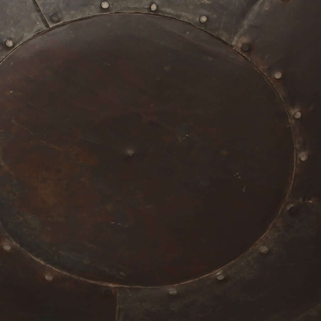 Fire Pit 55x55x38 cm Iron large bowl with sturdy iron construction and decorative rivets.