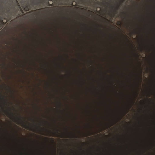 Fire Pit 55x55x38 cm Iron large bowl with sturdy iron construction and decorative rivets.