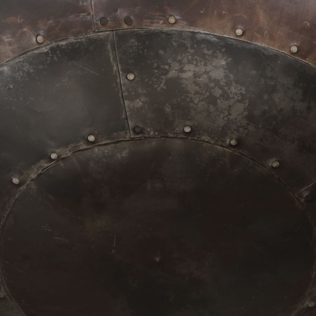 Close-up of the Fire Pit 55x55x38 cm Iron bowl showing durability and construction quality.