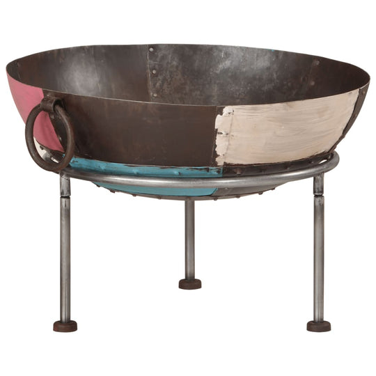 Fire Pit 55x55x38 cm Iron with sturdy 3-leg design for extra stability and a large bowl for a cozy garden atmosphere.