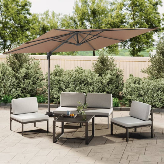 Cantilever Umbrella with Aluminium Pole Bordeaux 400x300 cm , Home & Garden -> Lawn & Garden -> Outdoor Living -> Outdoor Umbrellas & Sunshades , eligant,garden decor,Home & Garden -,Lawn & Garden -,Modern Design,new-305021,Outdoor Living -,Outdoor Struct