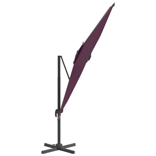 Cantilever Umbrella with Aluminium Pole Bordeaux 400x300 cm , Home & Garden -> Lawn & Garden -> Outdoor Living -> Outdoor Umbrellas & Sunshades , eligant,garden decor,Home & Garden -,Lawn & Garden -,Modern Design,new-305021,Outdoor Living -,Outdoor Struct