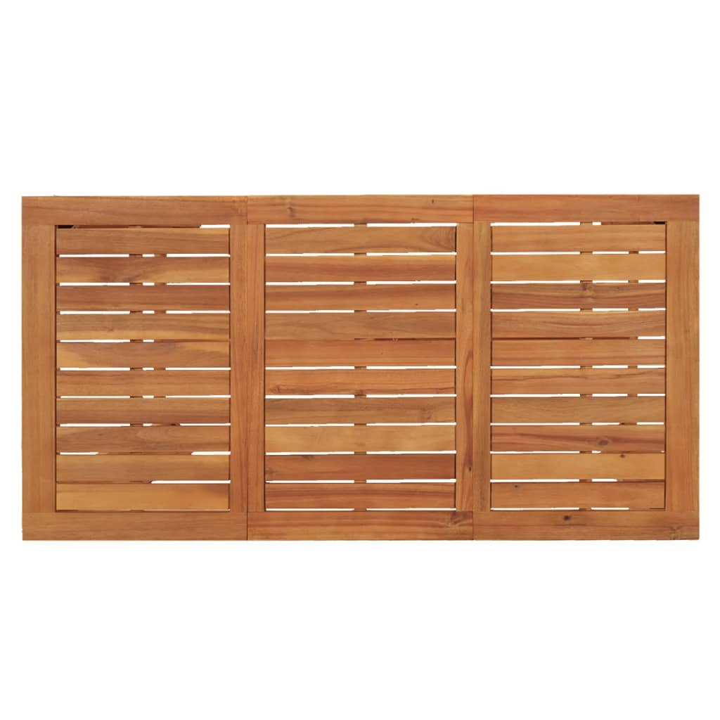 Wooden slatted panel, crafted from acacia, perfect for garden fencing or decorative privacy screens.