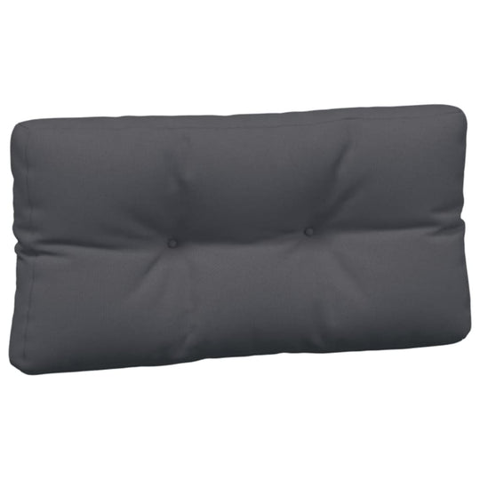 Pallet cushion in anthracite fabric, perfect for outdoor furniture, offering comfort and durability for lounges and benches.