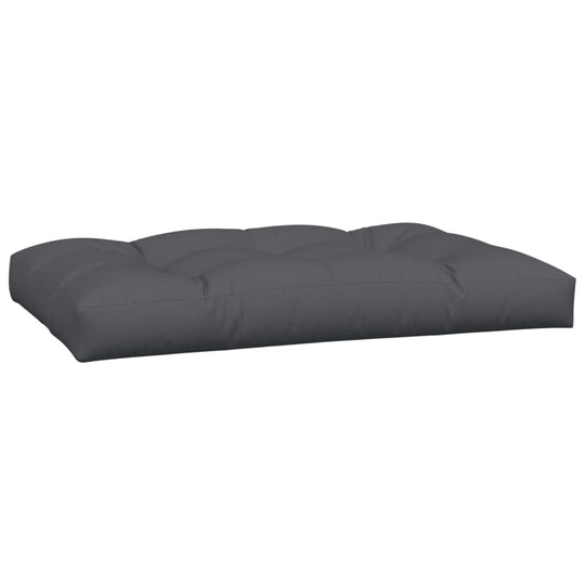 Comfortable anthracite fabric outdoor pallet cushion for lounge sofas and benches, perfect for enhancing patio furniture.