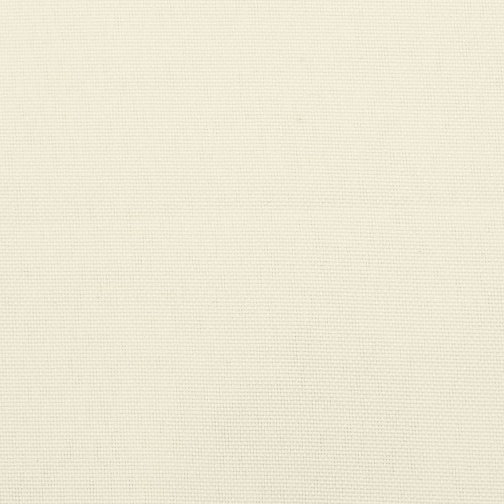 Cream Oxford fabric close-up, ideal for outdoor furniture cushions, soft and durable for lounge or bench seating.