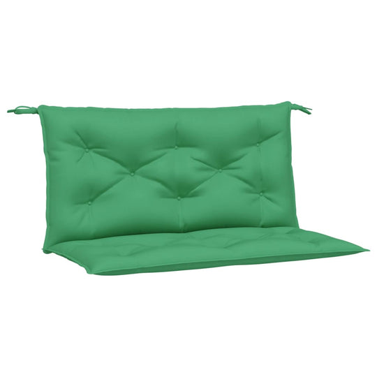 Garden Bench Cushions 2pcs 100x50x7 cm Oxford Fabric in green, showcasing durable and water-resistant material with soft filling.