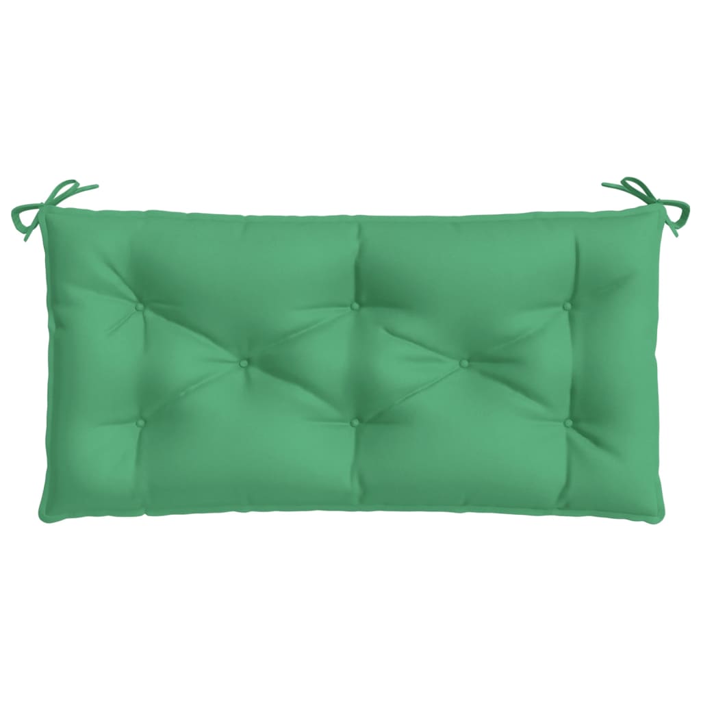 Garden Bench Cushions 2pcs 100x50x7 cm Oxford Fabric in green, featuring durable and water-resistant material for comfortable outdoor seating.