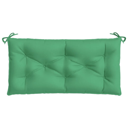 Garden Bench Cushions 2pcs 100x50x7 cm Oxford Fabric in green, featuring durable and water-resistant material for comfortable outdoor seating.