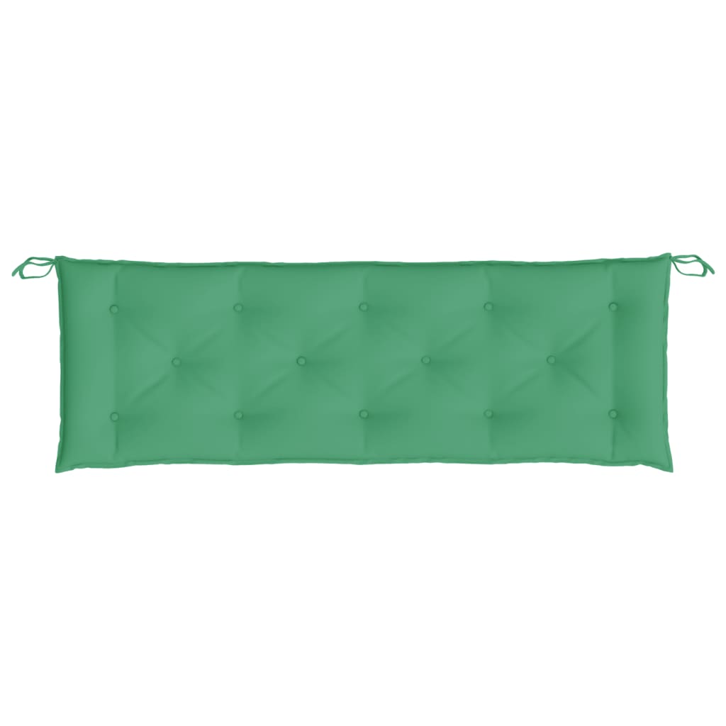 Garden Bench Cushions 2pcs 150x50x7cm Oxford Fabric in green