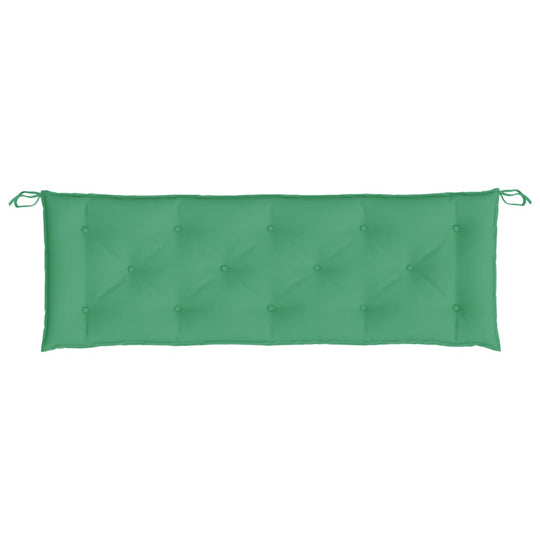 Garden Bench Cushions 2pcs 150x50x7cm Oxford Fabric in green