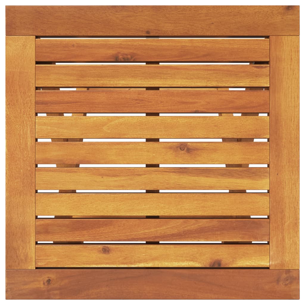 كرسي استرخاء مع طاولة من البولي راتان والخشب الصلب من خشب الأكاسيا