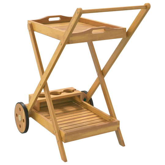 Tea Trolley 54x87x90 cm Solid Wood Acacia , Furniture -> Trolleys -> Kitchen & Dining Trolleys , Durable,eligant,Furniture -,Home & Garden -,Kitchen & Dining Trolleys,Modern Design,new-305021,Outdoor Furniture -,Trolleys -