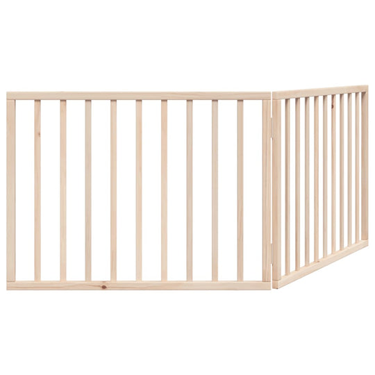 Dog Gate Foldable 2 Panels 160 cm Poplar Wood for keeping pets safe, easy to use and durable, made of water-base paint poplar wood.