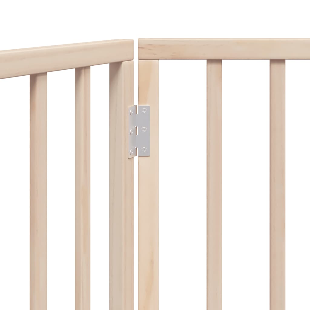 Dog Gate Foldable 2 Panels 160 cm Poplar Wood with durable hinged design, easy to use and clean, perfect for pet safety.