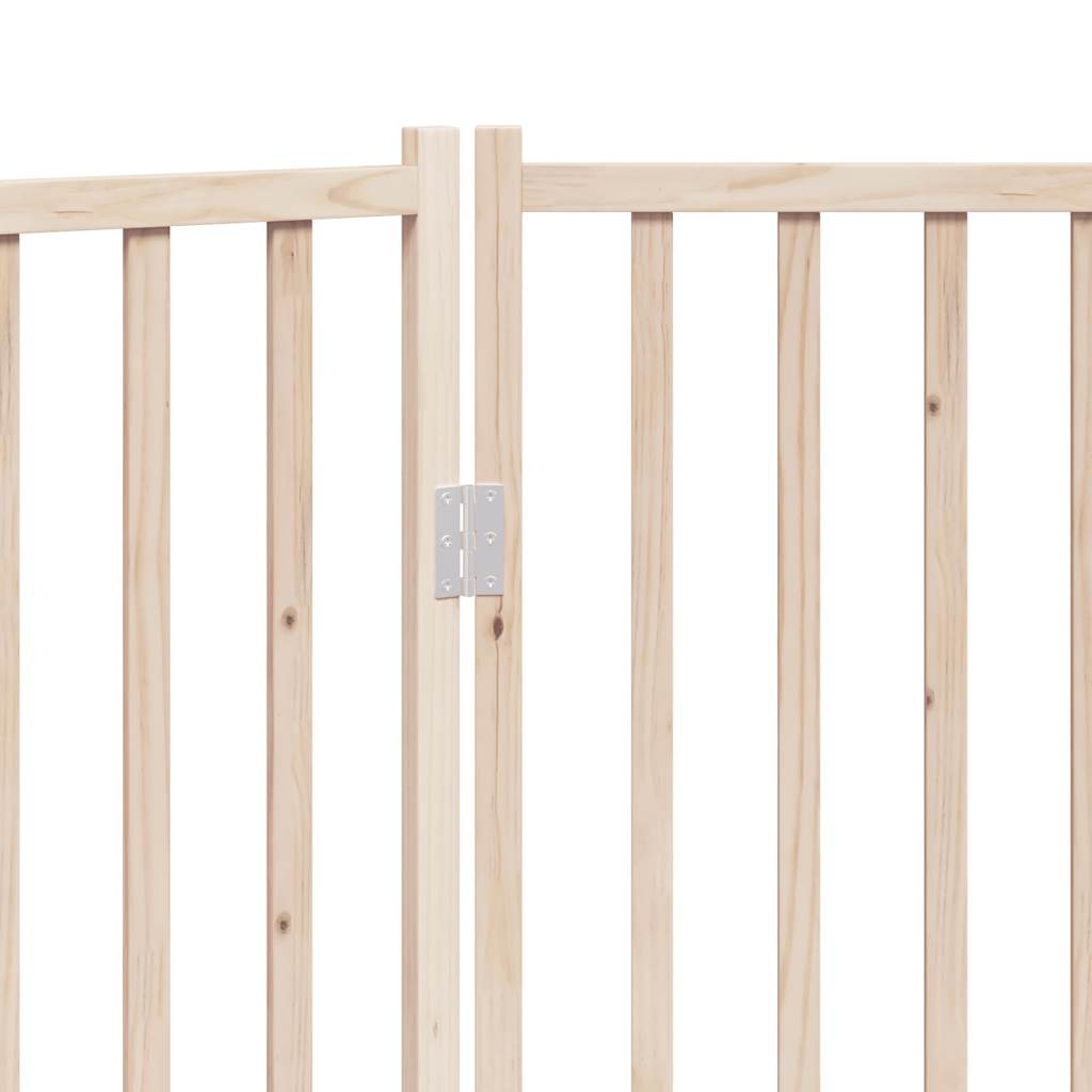 Dog Gate Foldable 3 Panels 150 cm Solid Wood Fir with durable fir wood construction and foldable design for easy use.