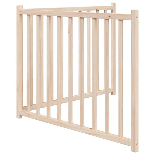Dog Gate Foldable 2 Panels 160 cm Solid Wood Fir, durable and easy to use, perfect for creating a safe pet area.