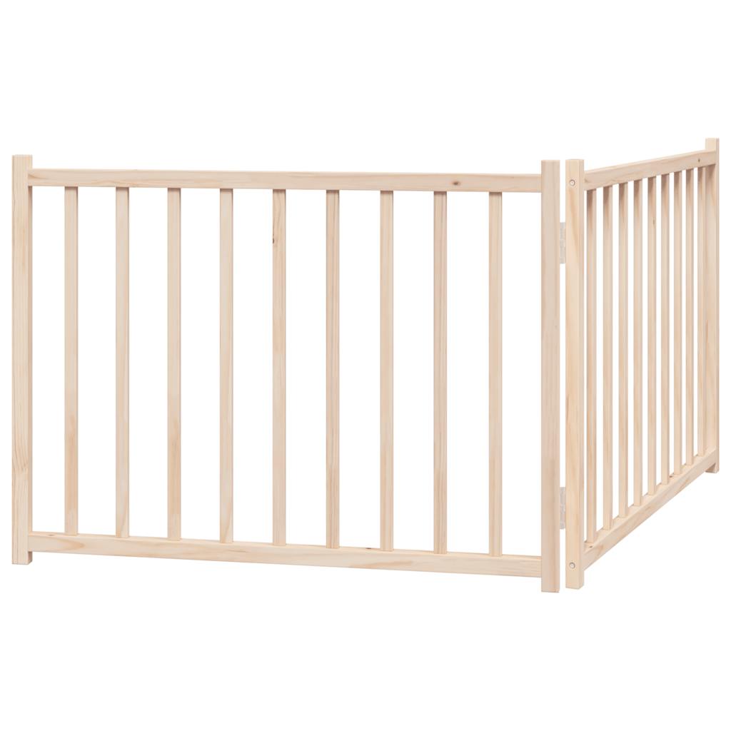 Dog Gate Foldable 2 Panels 160 cm Solid Wood Fir, durable and easy-to-use pet barrier made of solid fir wood with water-base paint.