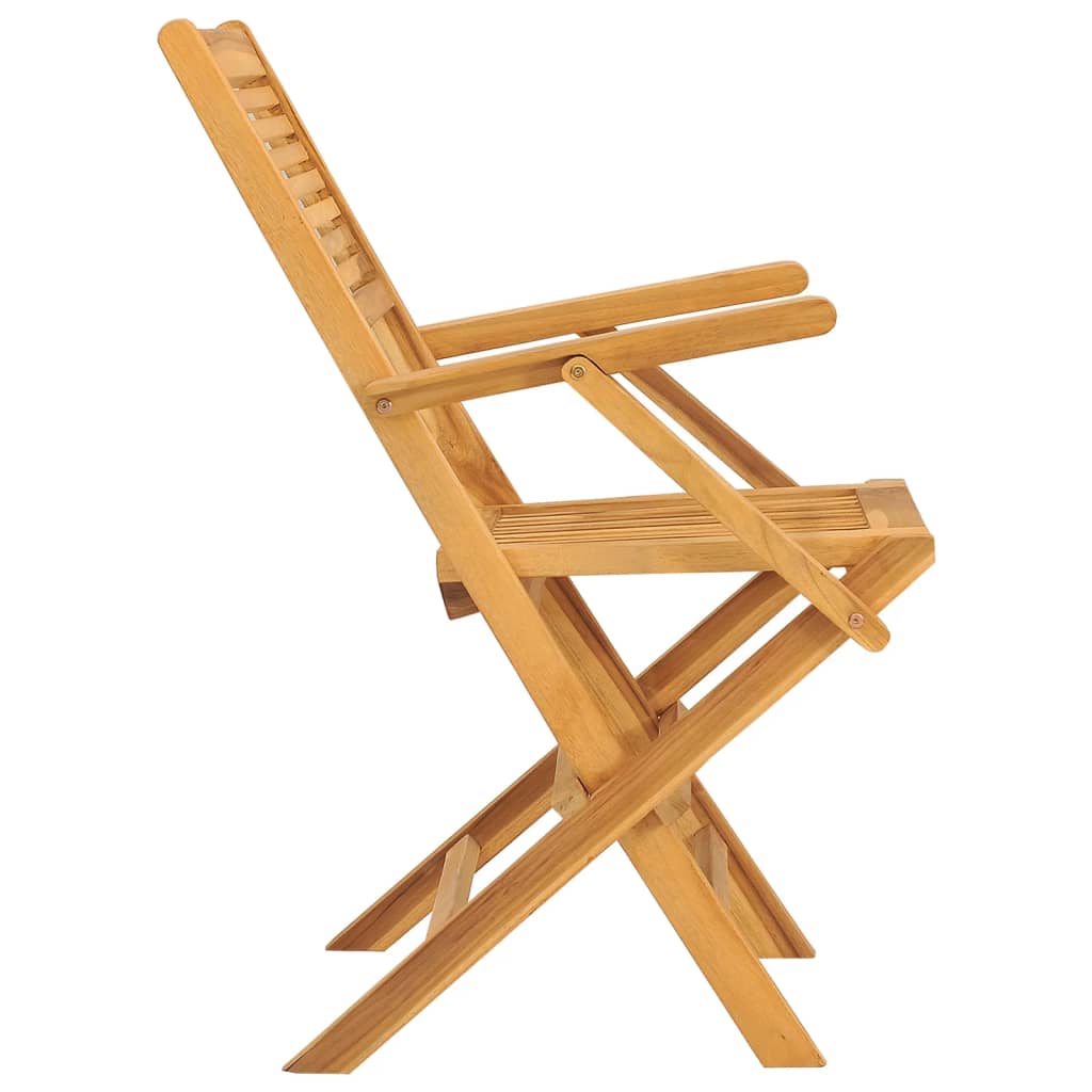 Folding Garden Chairs 2 pcs 55x61x90 cm Solid Wood Teak Furniture -> Outdoor Furniture -> Outdoor Seating -> Outdoor Chairs