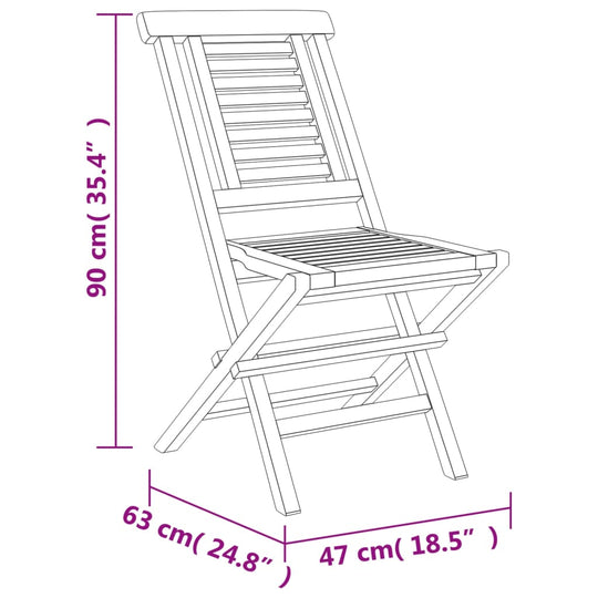 Folding Garden Chairs 4 pcs 47x63x90 cm Solid Wood Teak , Furniture -> Outdoor Furniture -> Outdoor Seating -> Outdoor Chairs , Durable,Furniture -,new-305021,Outdoor Chairs,Outdoor Furniture -,Outdoor Furniture Sets,Outdoor Living -,Outdoor Seating -,set