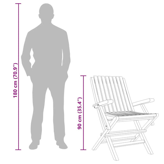 Folding Garden Chairs 6 pcs 61x67x90 cm Solid Wood Teak