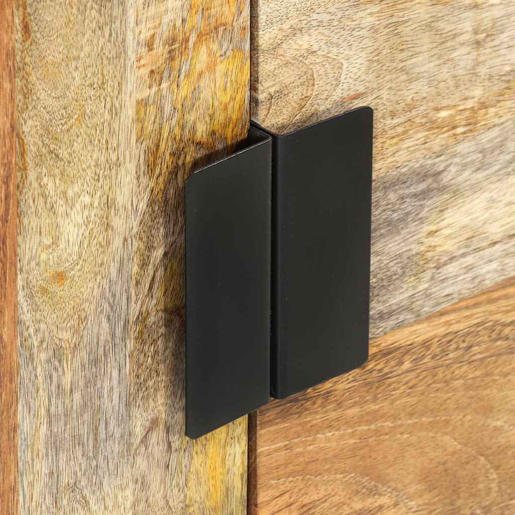 خزانة جانبية 60×35×75 سم من خشب المانجو الصلب