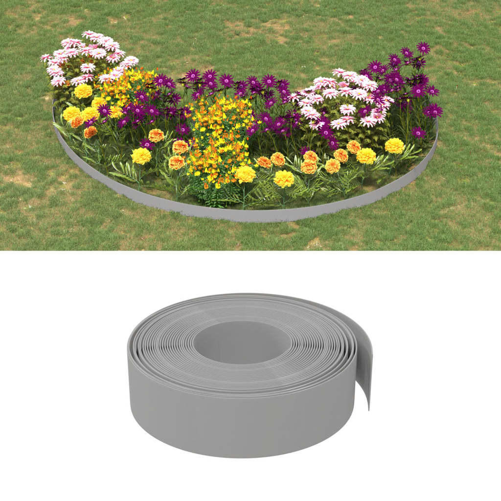 Garden Edgings 3 pcs 10 m 20 cm Polyethylene , edges , Fencing & Barriers -,Garden Borders & Edging,Hardware -,Home & Garden -,new-305021