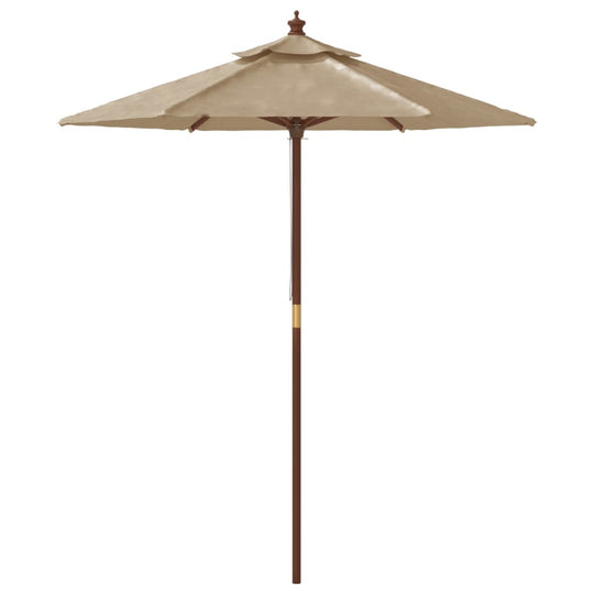 Garden Parasol with Wooden Pole  196x231 cm