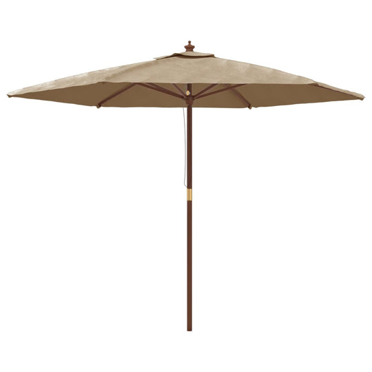 Garden Parasol with Wooden Pole  299x240 cm