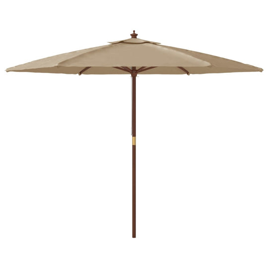 Garden Parasol with Wooden Pole  299x240 cm