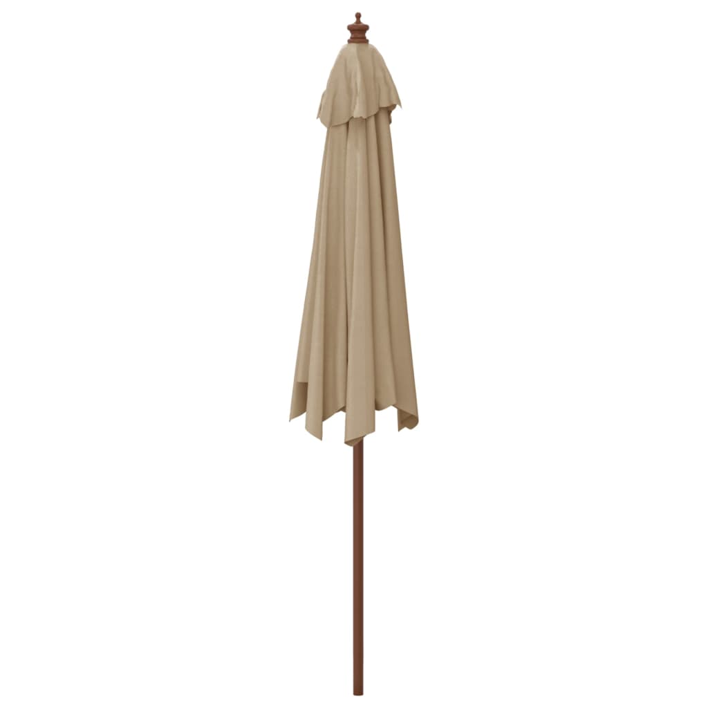 Garden Parasol with Wooden Pole  299x240 cm