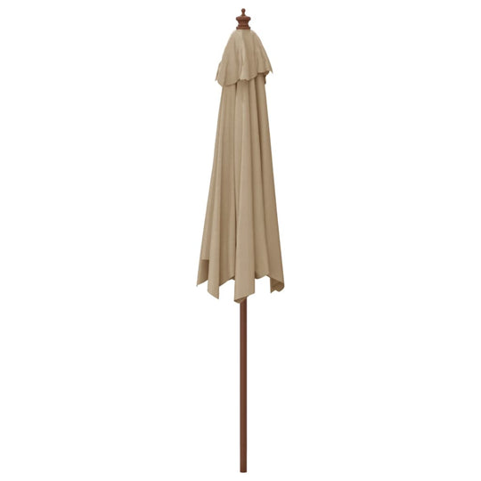 Garden Parasol with Wooden Pole  299x240 cm